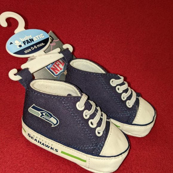 Brand New with Tag. Baby Fanatic Pre-Walker Hightop, Seattle Seahawks, 0-6 Month - Picture 2 of 4